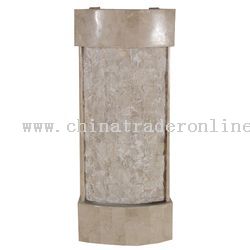 Beige Fossil Stone Wall Fountain